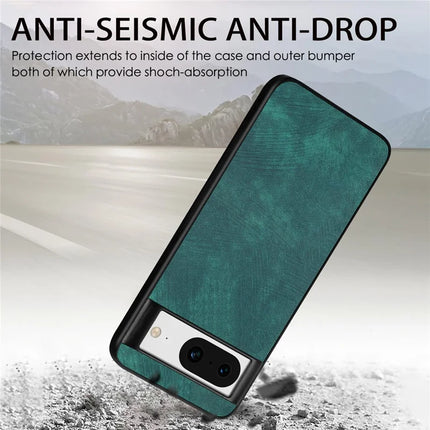 For Google Pixel 8 Case Shockproof Slim Retro Leather Phone Back Cover