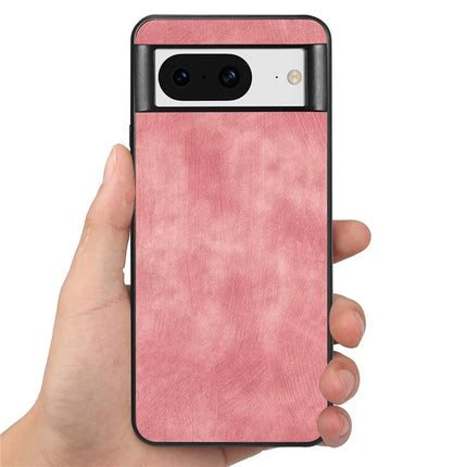 For Google Pixel 8 Case Shockproof Slim Retro Leather Phone Back Cover