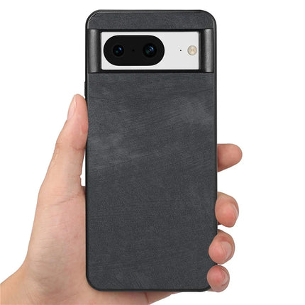 For Google Pixel 8 Case Shockproof Slim Retro Leather Phone Back Cover