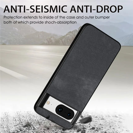 For Google Pixel 8 Case Shockproof Slim Retro Leather Phone Back Cover
