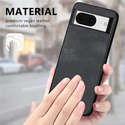 For Google Pixel 8 Case Shockproof Slim Retro Leather Phone Back Cover