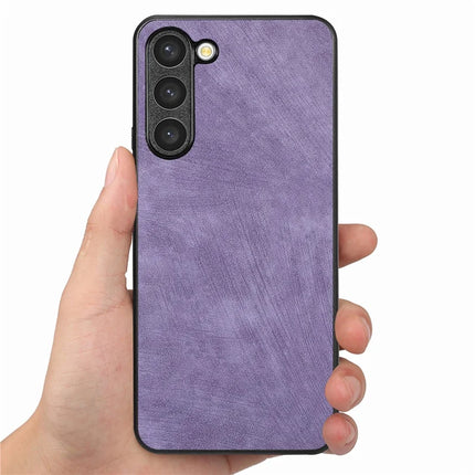 For Samsung Galaxy S23 Case Shockproof Slim Retro Leather Phone Back Cover