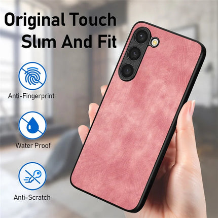 For Samsung Galaxy S23 Case Shockproof Slim Retro Leather Phone Back Cover