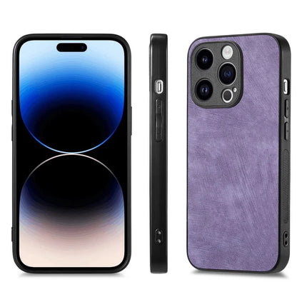 For iPhone 13 Pro Max 6.7 inch Case Shockproof Slim Retro Leather Phone Back Cover