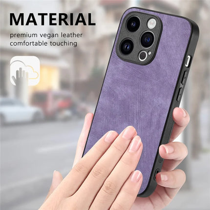 For iPhone 13 Pro Max 6.7 inch Case Shockproof Slim Retro Leather Phone Back Cover