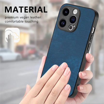 For iPhone 13 Pro Max 6.7 inch Case Shockproof Slim Retro Leather Phone Back Cover