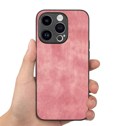 For iPhone 13 Pro Max 6.7 inch Case Shockproof Slim Retro Leather Phone Back Cover