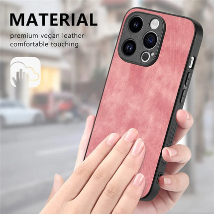 For iPhone 13 Pro Max 6.7 inch Case Shockproof Slim Retro Leather Phone Back Cover