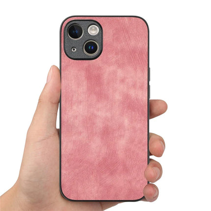 For iPhone 14 Case Shockproof Slim Retro Leather Phone Back Cover