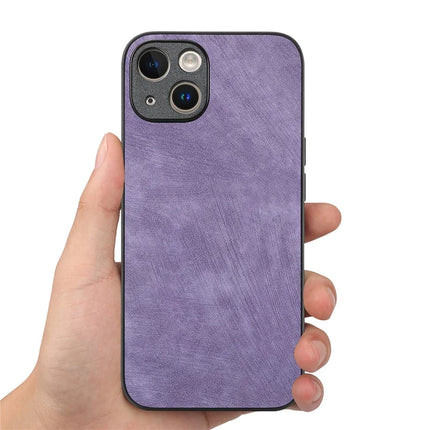 For iPhone 13 6.1 inch Case Shockproof Slim Retro Leather Phone Back Cover