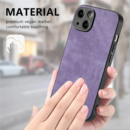 For iPhone 13 6.1 inch Case Shockproof Slim Retro Leather Phone Back Cover