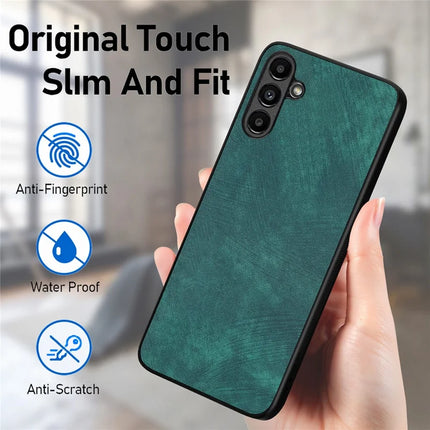 For Samsung Galaxy A35 5G Case Shockproof Slim Retro Leather Phone Back Cover