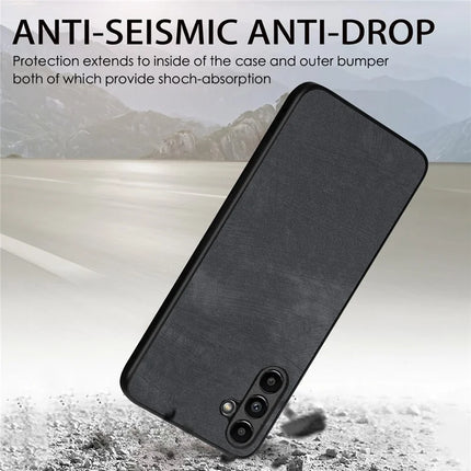 For Samsung Galaxy A35 5G Case Shockproof Slim Retro Leather Phone Back Cover