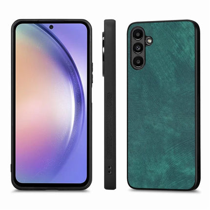 For Samsung Galaxy A55 5G Case Shockproof Slim Retro Leather Phone Back Cover