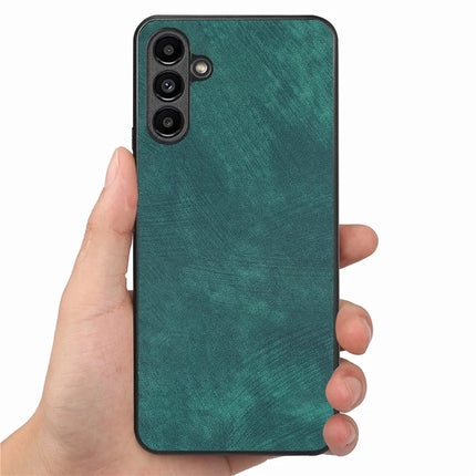 For Samsung Galaxy A55 5G Case Shockproof Slim Retro Leather Phone Back Cover