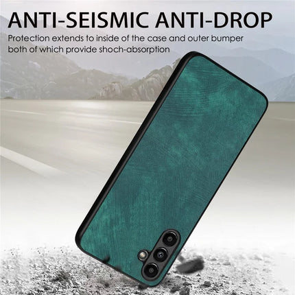 For Samsung Galaxy A55 5G Case Shockproof Slim Retro Leather Phone Back Cover