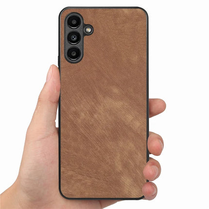 For Samsung Galaxy A55 5G Case Shockproof Slim Retro Leather Phone Back Cover