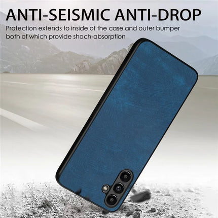 For Samsung Galaxy A55 5G Case Shockproof Slim Retro Leather Phone Back Cover