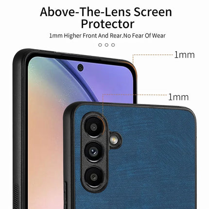 For Samsung Galaxy A55 5G Case Shockproof Slim Retro Leather Phone Back Cover