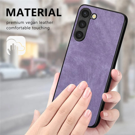 For Samsung Galaxy S22 5G Case Shockproof Slim Retro Leather Phone Back Cover