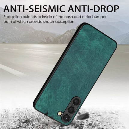 For Samsung Galaxy S22 5G Case Shockproof Slim Retro Leather Phone Back Cover