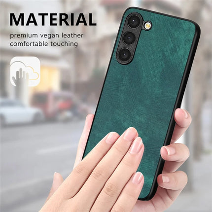 For Samsung Galaxy S22 5G Case Shockproof Slim Retro Leather Phone Back Cover