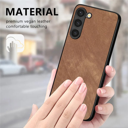For Samsung Galaxy S22 5G Case Shockproof Slim Retro Leather Phone Back Cover