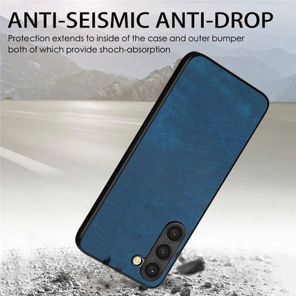 For Samsung Galaxy S22 5G Case Shockproof Slim Retro Leather Phone Back Cover