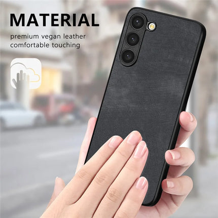 For Samsung Galaxy S22 5G Case Shockproof Slim Retro Leather Phone Back Cover