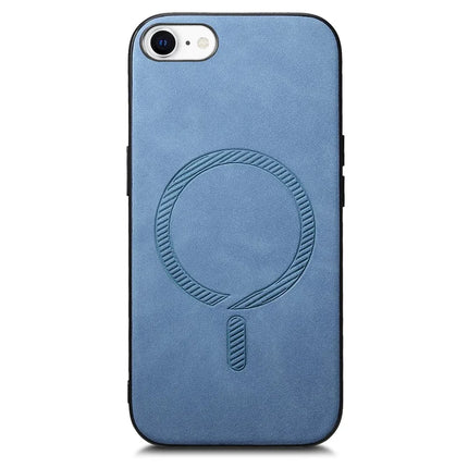 For iPhone 16e Leather Back Case Compatible with MagSafe Skin-Touch Phone Cover