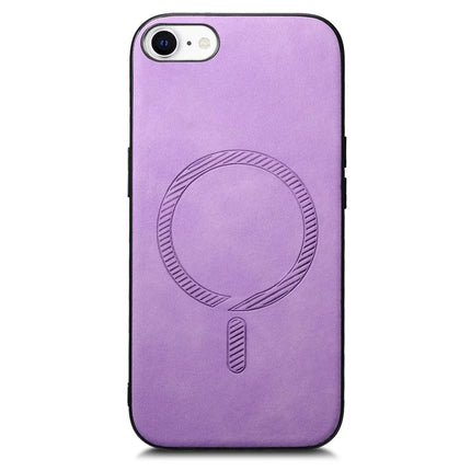 For iPhone 16e Leather Back Case Compatible with MagSafe Skin-Touch Phone Cover