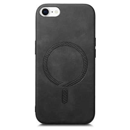 For iPhone 16e Leather Back Case Compatible with MagSafe Skin-Touch Phone Cover