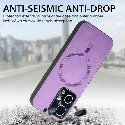 For Honor 90 GT 5G Leather Back Case Compatible with MagSafe Skin-touch Phone Cover