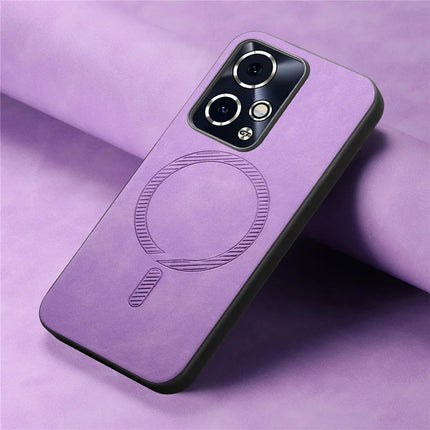 For Honor 90 GT 5G Leather Back Case Compatible with MagSafe Skin-touch Phone Cover