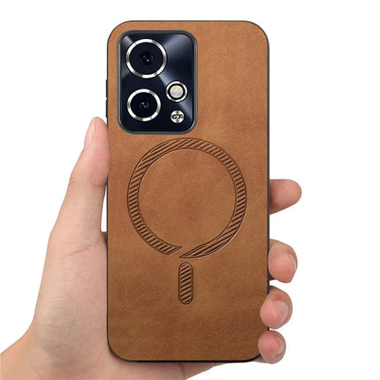 For Honor 90 GT 5G Leather Back Case Compatible with MagSafe Skin-touch Phone Cover