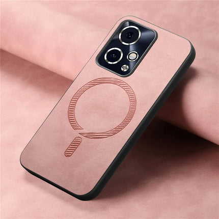 For Honor 90 GT 5G Leather Back Case Compatible with MagSafe Skin-touch Phone Cover