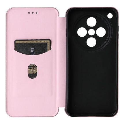 For Oppo Find X8 5G Case Carbon Fiber Texture Drop-Proof PU Leather Phone Cover