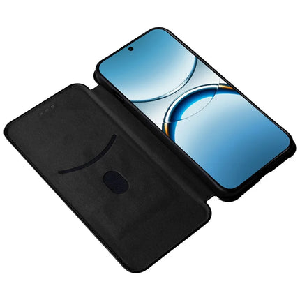 For Oppo Find X8 5G Case Carbon Fiber Texture Drop-Proof PU Leather Phone Cover
