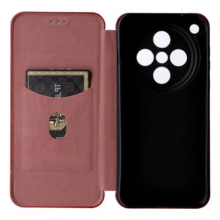 For Oppo Find X8 5G Case Carbon Fiber Texture Drop-Proof PU Leather Phone Cover