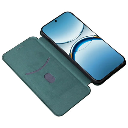 For Oppo Find X8 5G Case Carbon Fiber Texture Drop-Proof PU Leather Phone Cover