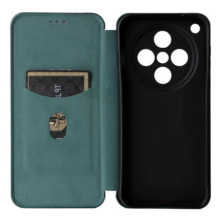For Oppo Find X8 5G Case Carbon Fiber Texture Drop-Proof PU Leather Phone Cover