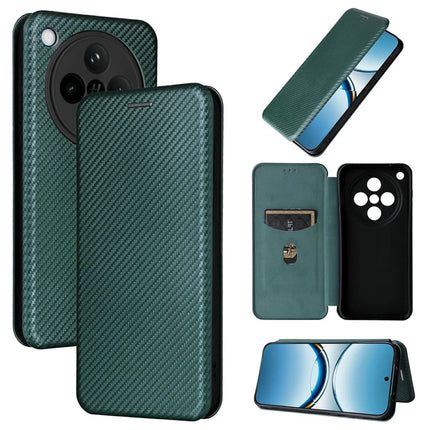 For Oppo Find X8 5G Case Carbon Fiber Texture Drop-Proof PU Leather Phone Cover