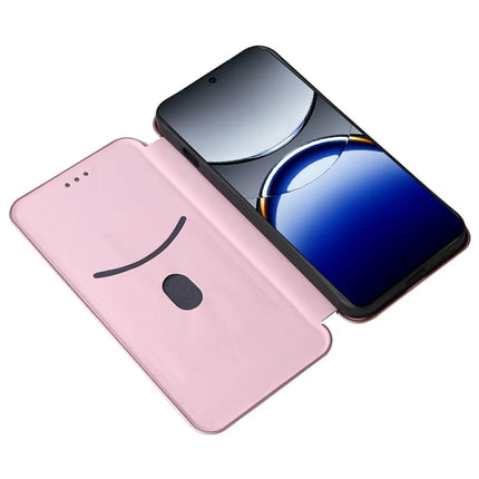 For Oppo Find X8 Pro 5G Case Carbon Fiber Texture Drop-Proof PU Leather Phone Cover