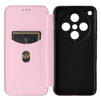 For Oppo Find X8 Pro 5G Case Carbon Fiber Texture Drop-Proof PU Leather Phone Cover