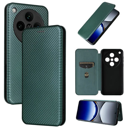 For Oppo Find X8 Pro 5G Case Carbon Fiber Texture Drop-Proof PU Leather Phone Cover