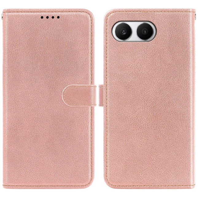 For OnePlus Nord 4 Leather Case Litchi Texture Wallet RFID Blocking Phone Cover - Rose Gold