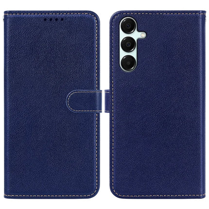 For Samsung Galaxy A16 5G  /  4G Leather Case Litchi Texture Wallet RFID Blocking Phone Cover - Blue
