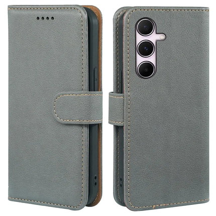 For Samsung Galaxy A06s Leather Case Litchi Texture Wallet RFID Blocking Phone Cover - Grey