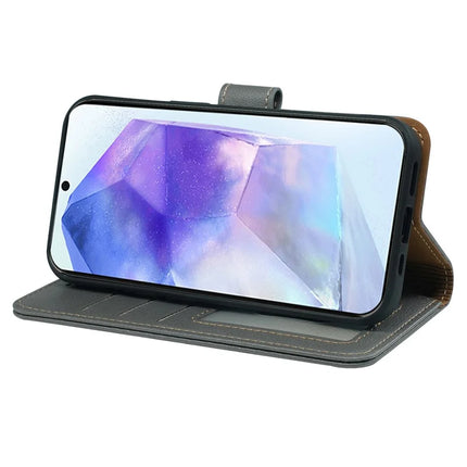 For Samsung Galaxy A06s Leather Case Litchi Texture Wallet RFID Blocking Phone Cover