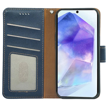 For Samsung Galaxy A06s Leather Case Litchi Texture Wallet RFID Blocking Phone Cover
